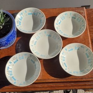 MCM My Blue Heaven vintage Fruit/dessert bowls